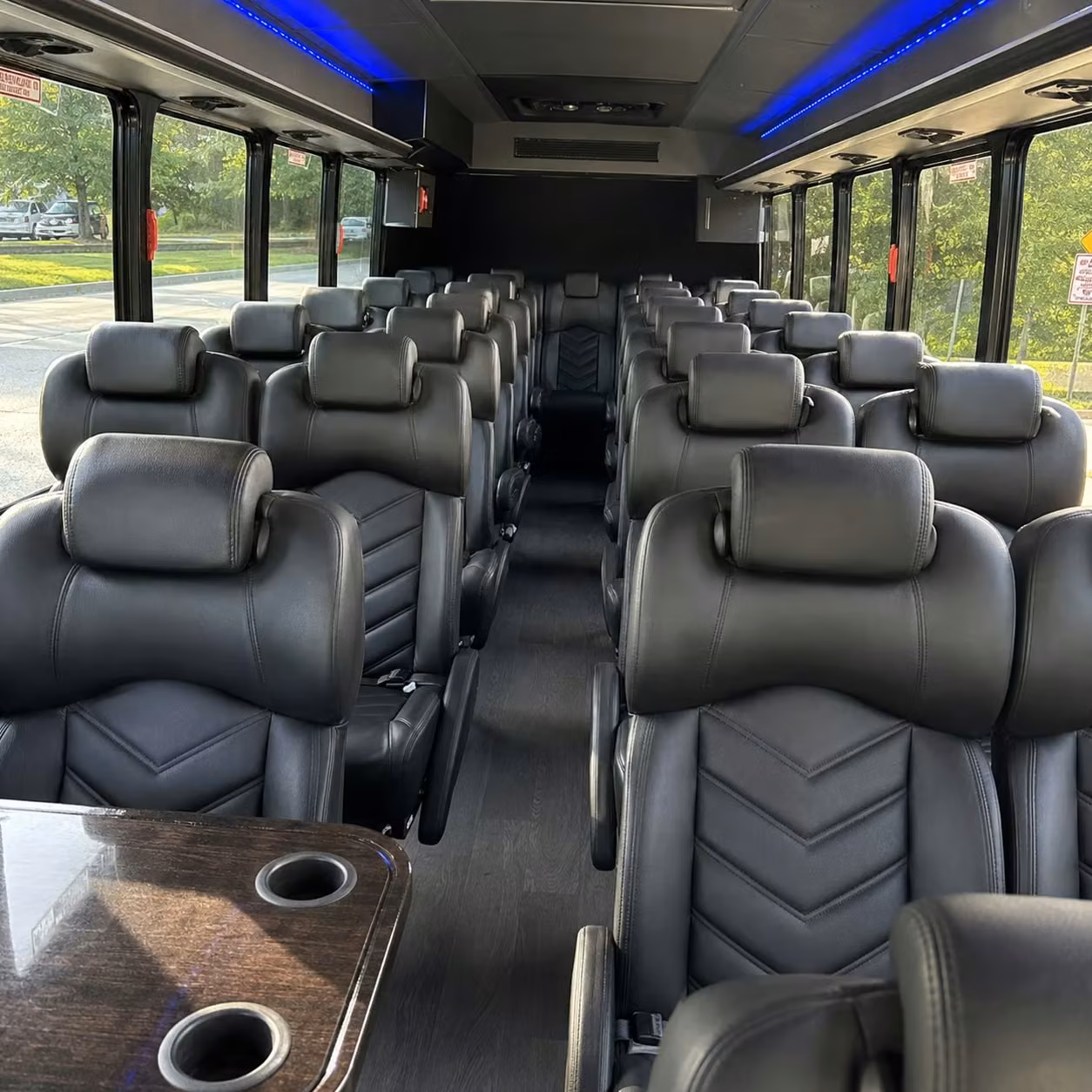 25 passenger minibus inside
