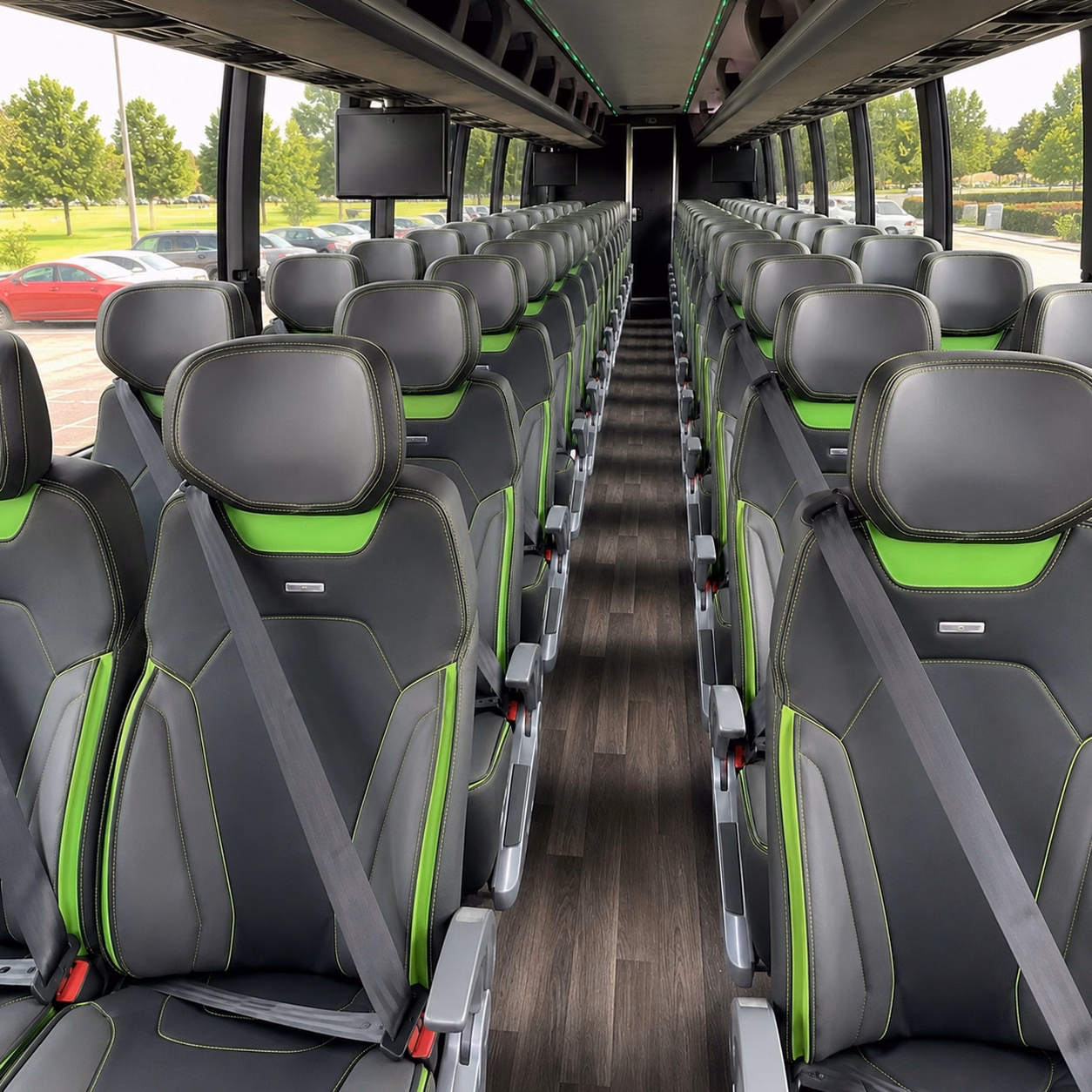 cherry hill charter bus rental interior