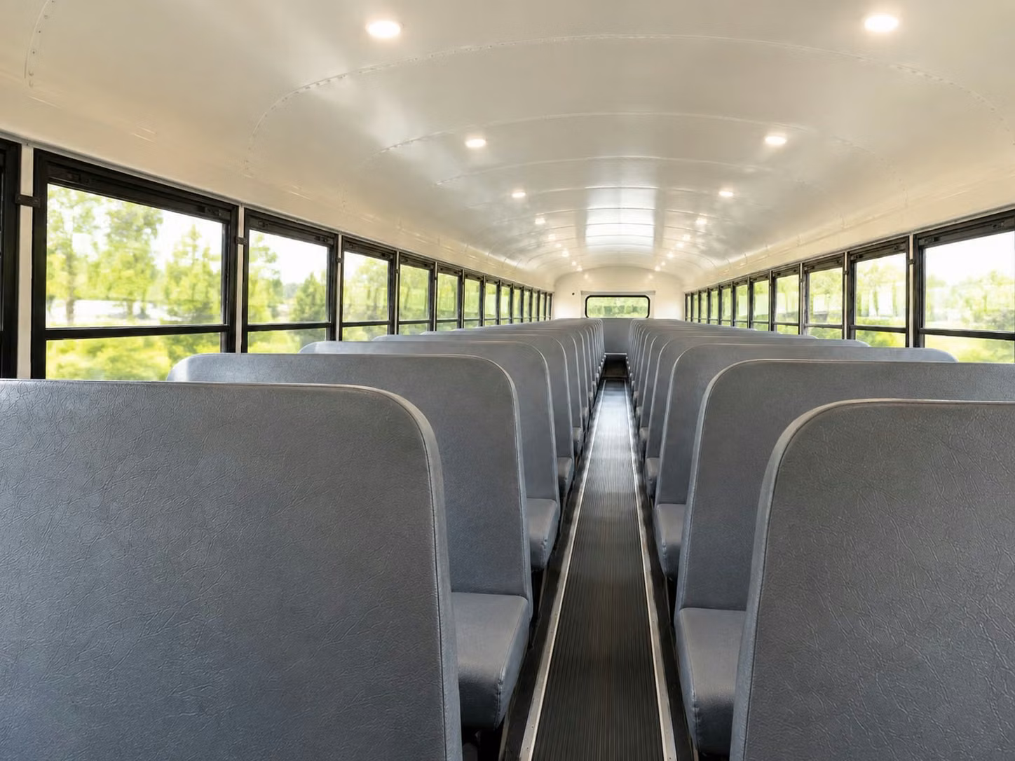 school bus inside